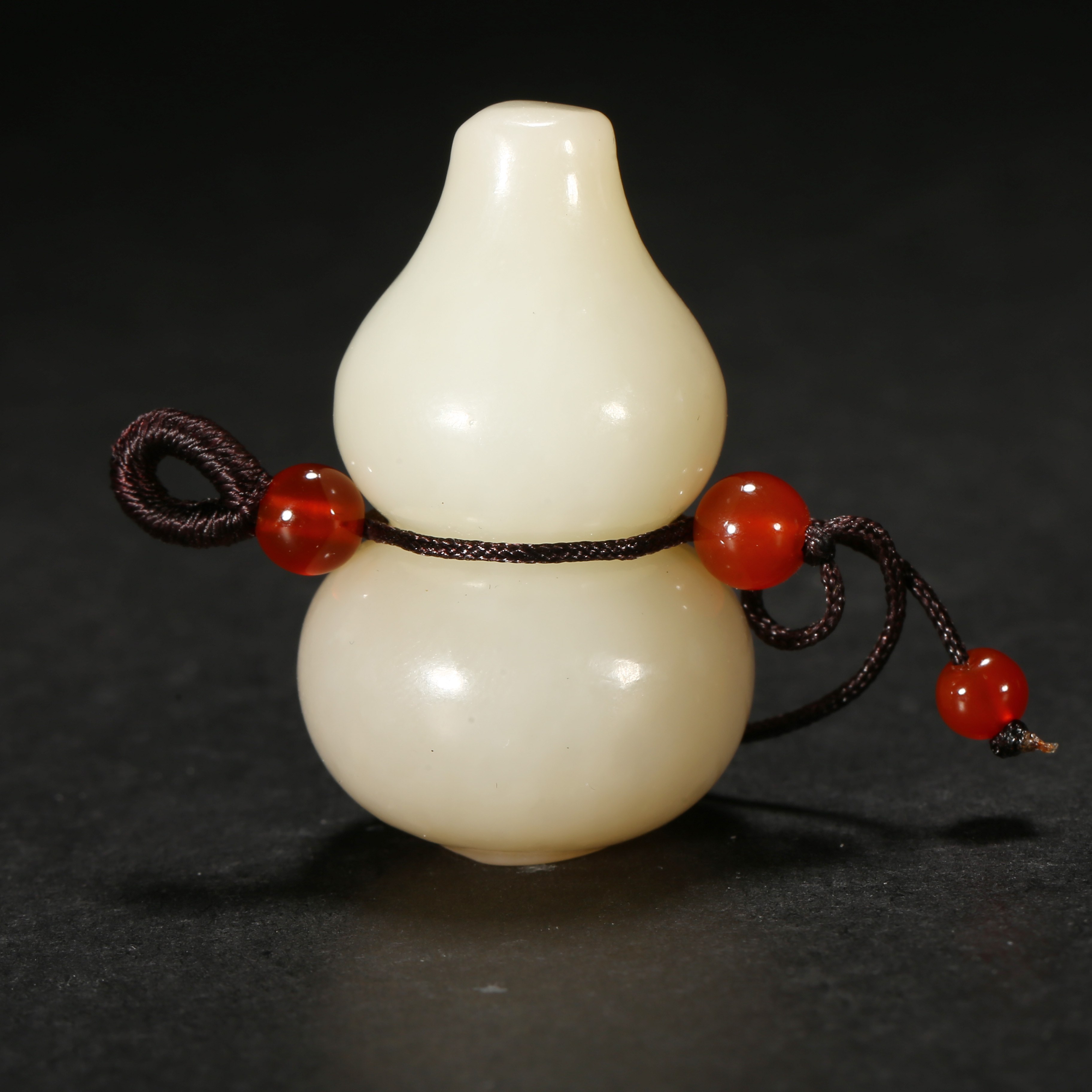 清代*糖白玉葫芦/03SBJ2661/和田玉【北京文博】