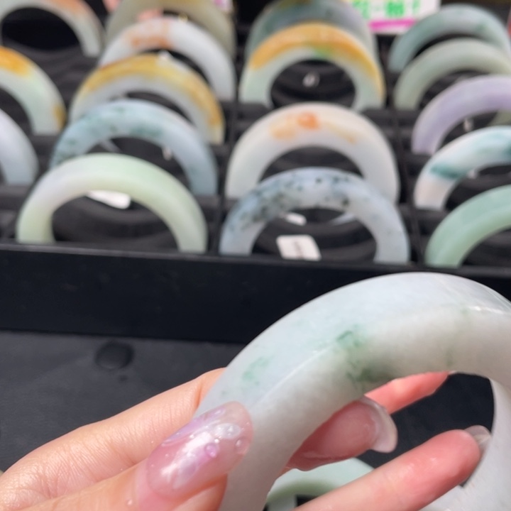 定制翡翠50-55正圈未镶嵌用****9