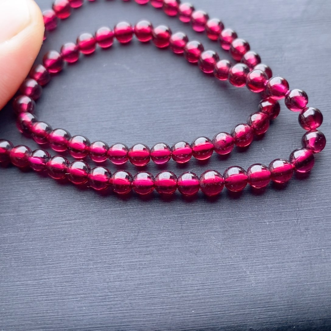 手链未镶嵌石榴石天然2圈