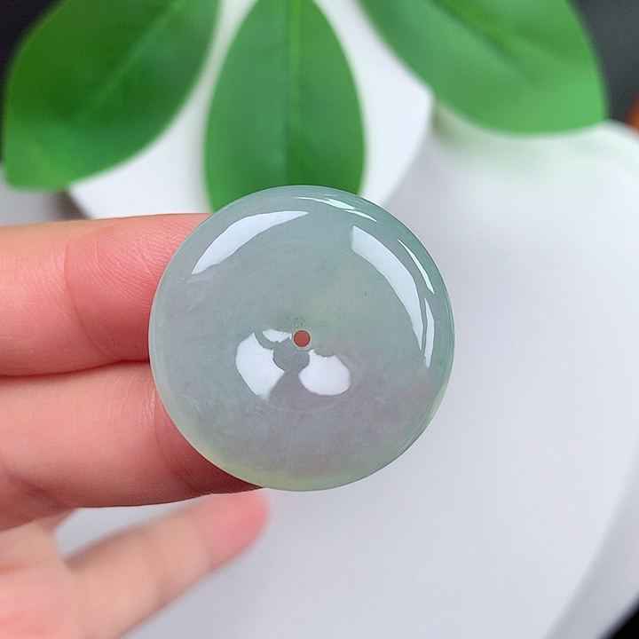 颈饰未镶嵌翡翠平安扣 25.1x5.8mm