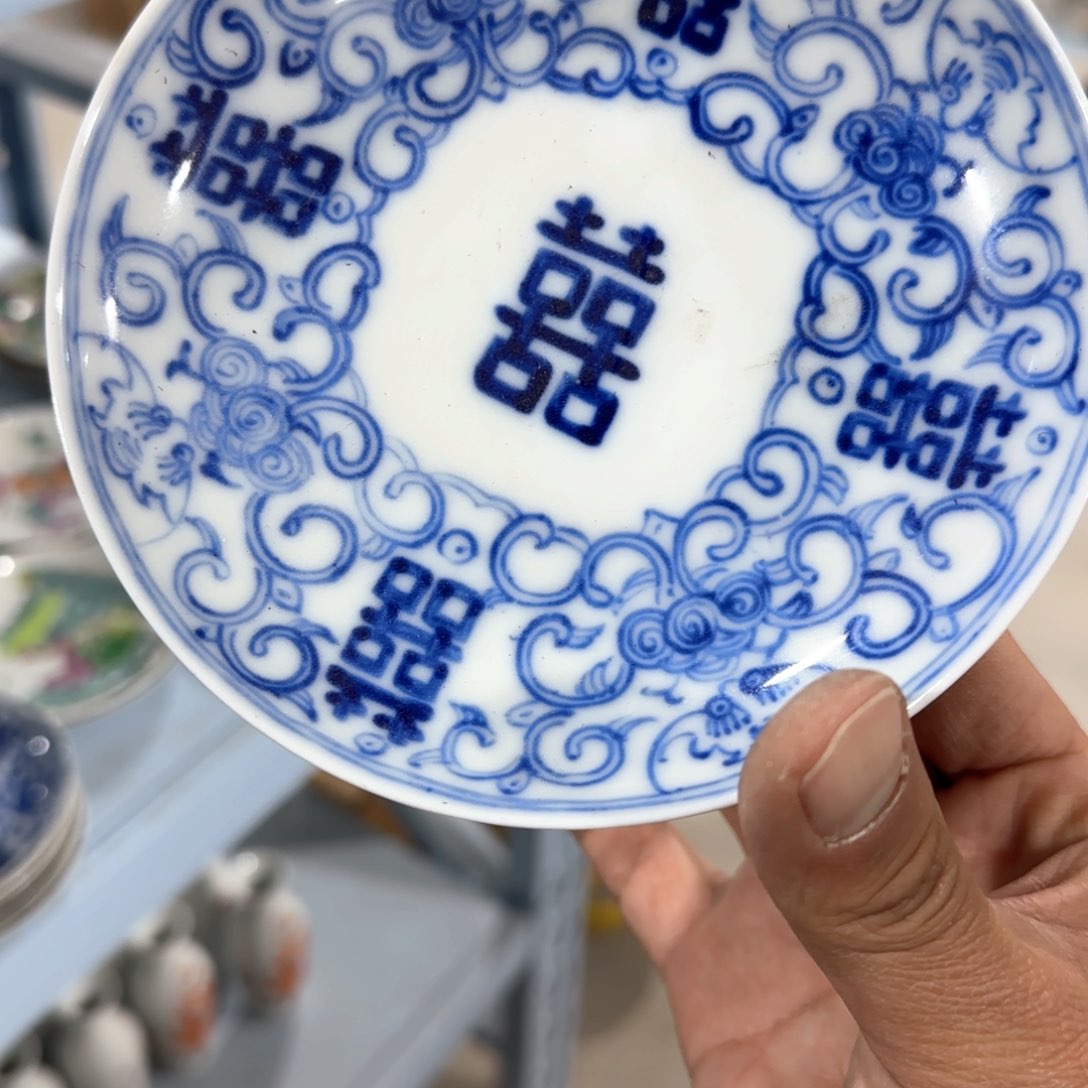 瓷片摆件手绘瓷器全部处理