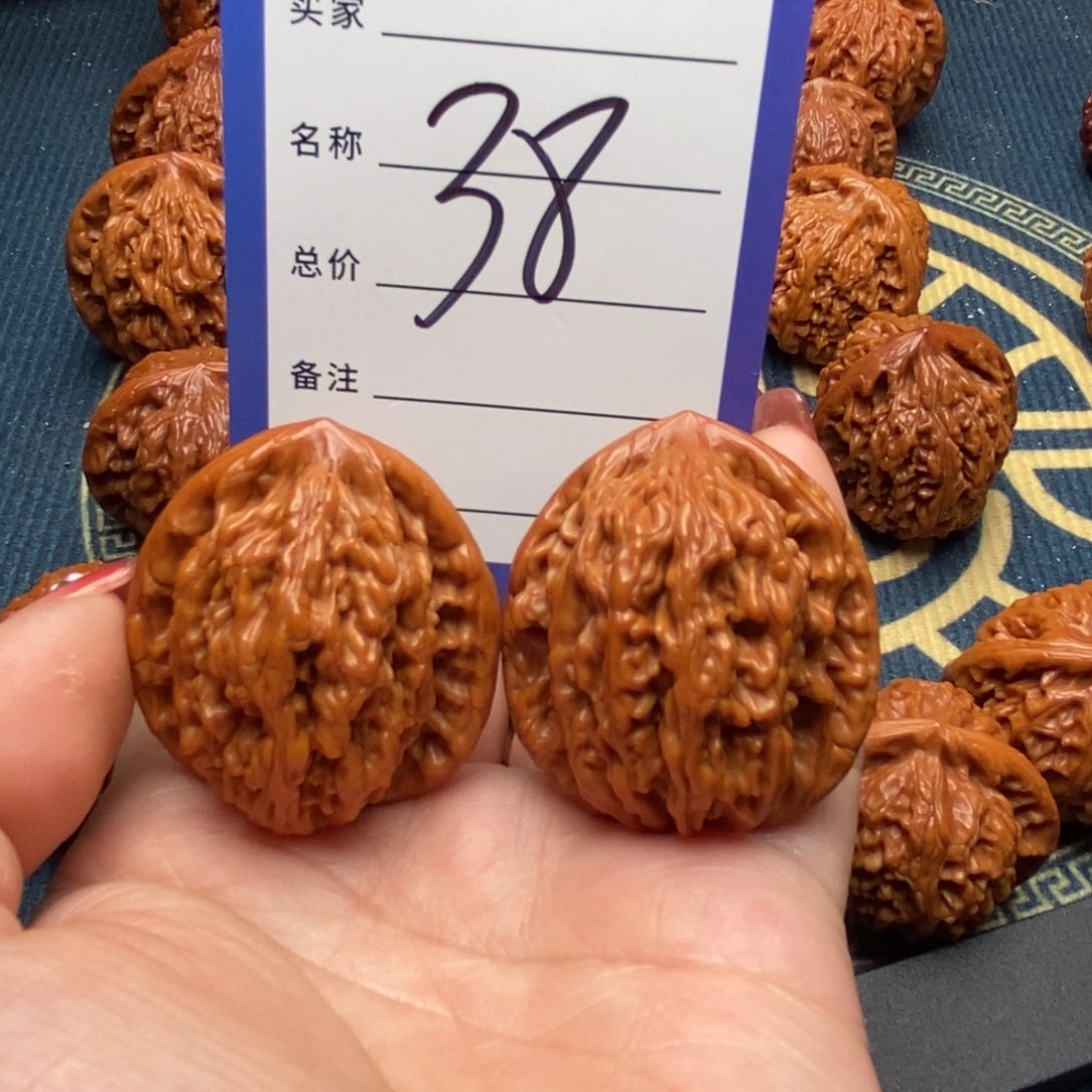 文玩核桃吊坠官帽36