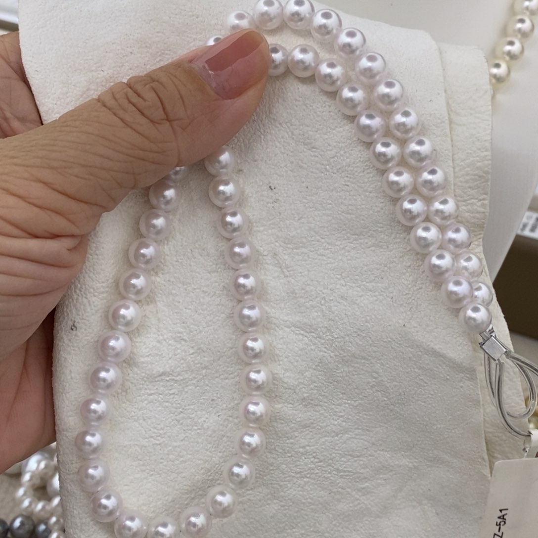 未镶嵌海水珍珠项链AK6.5-7