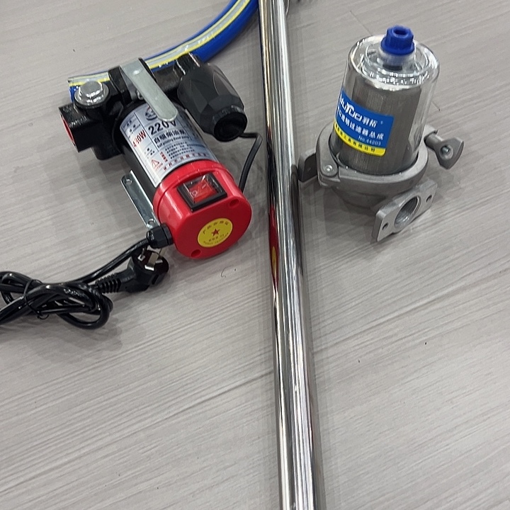 24伏威士利300瓦泵+透明滤杯10米篮管胶桶不锈钢快捷