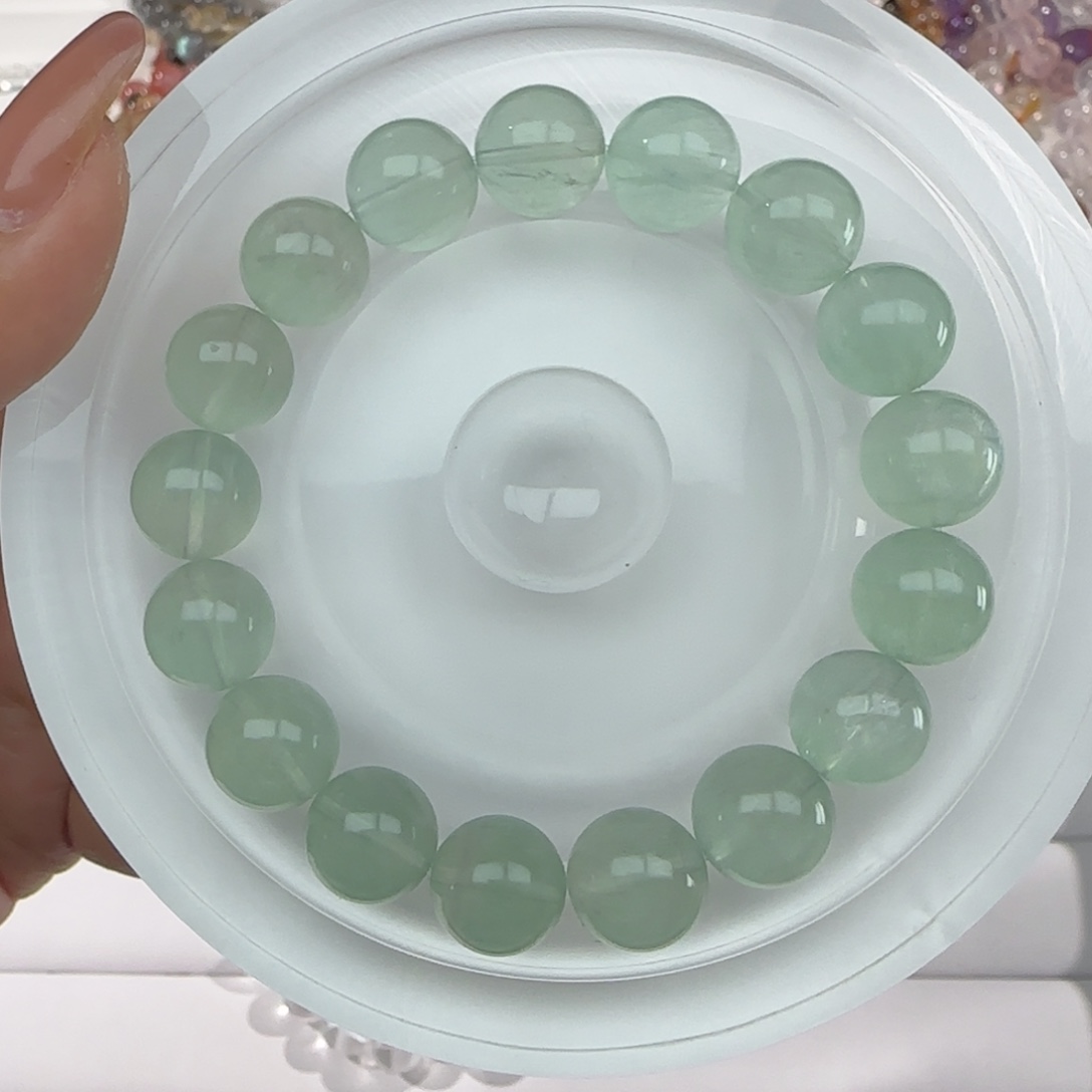 未镶嵌手串水晶003绿莹石11m+