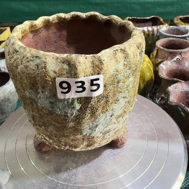 内口11高14粗陶手工制作