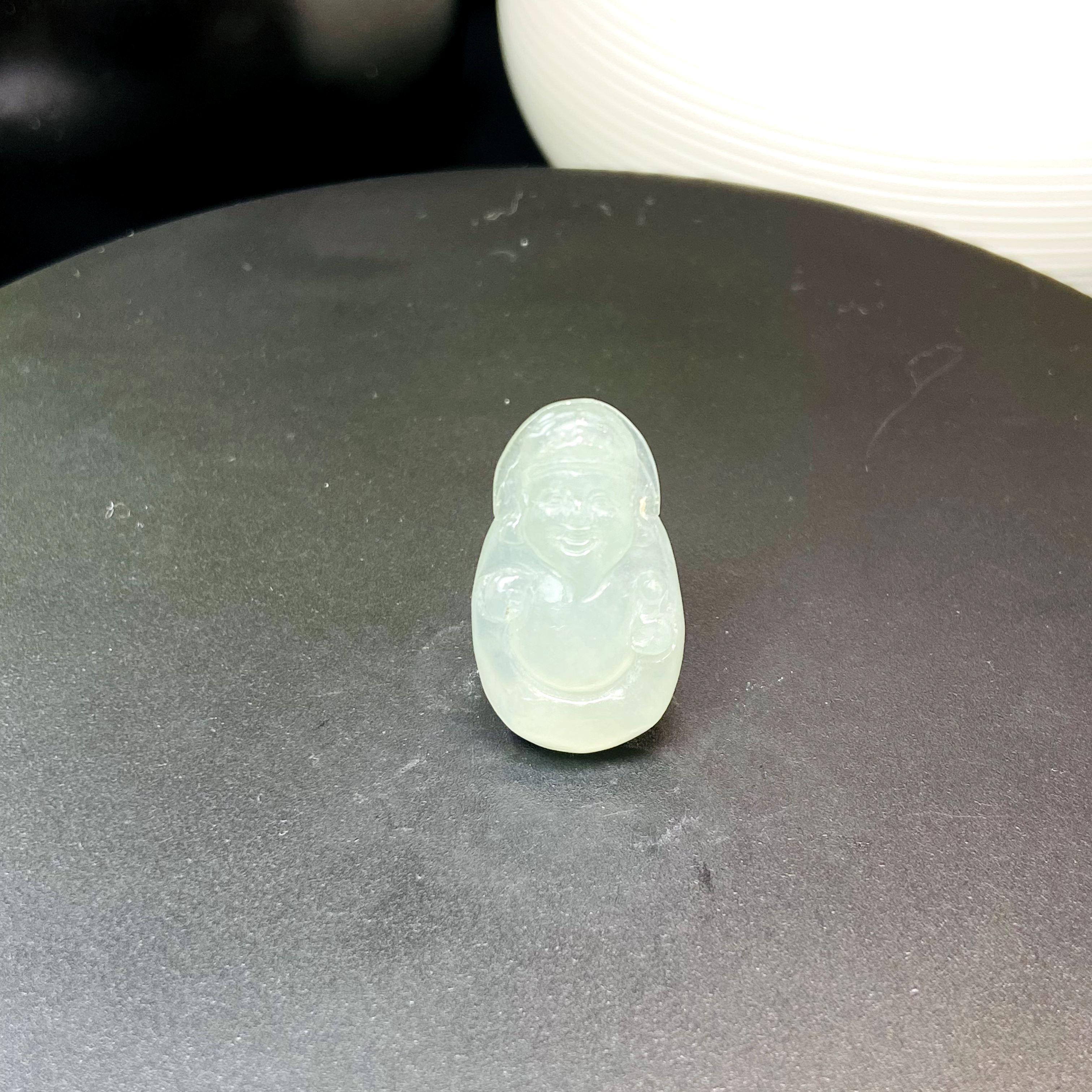 RX1天然缅甸A货翡翠冰种财神/043819/北京中保拍卖