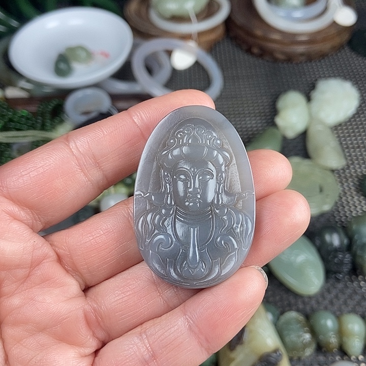 和田玉未镶嵌颈饰