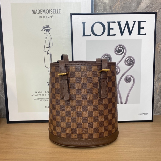 修复品LouisVuitton /路易威登 T253/LV棋盘格小水桶