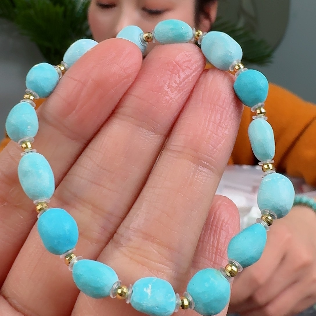 绿松石珠宝奇石未镶嵌