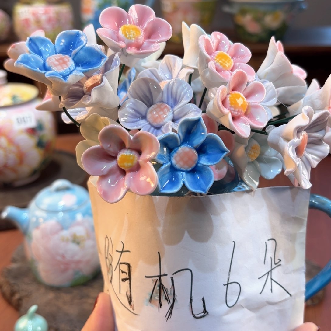 景德镇手绘高温釉下彩陶瓷茶具