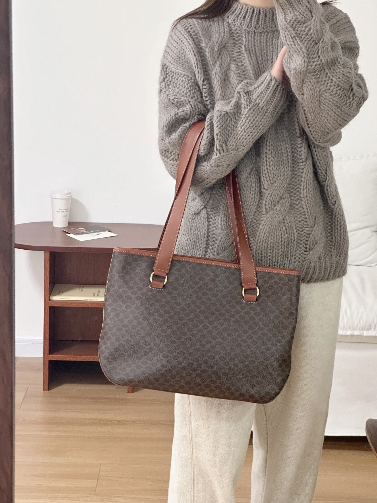 95新 Celine/思琳 Celine老花托特包