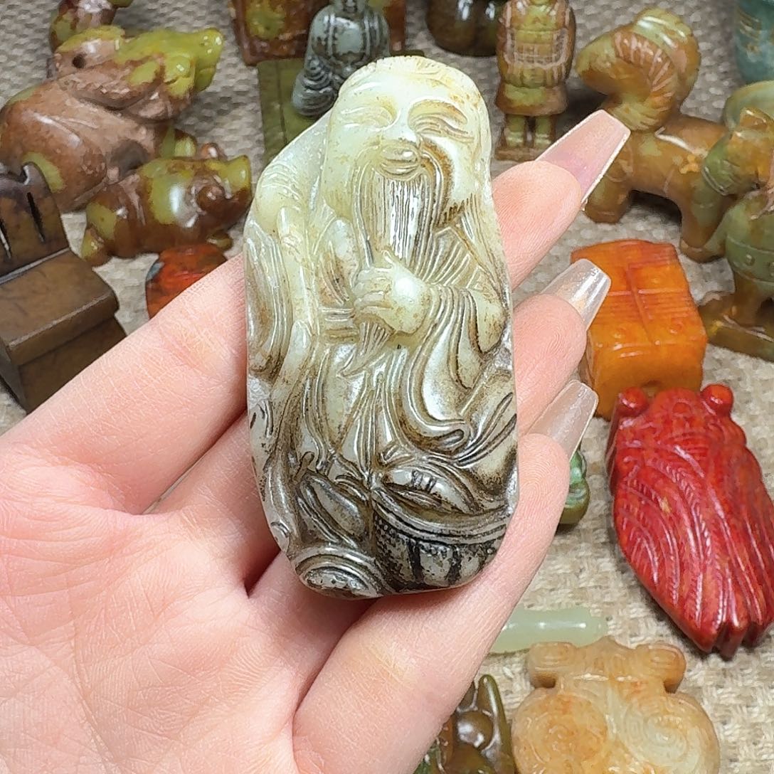 白玉菩提吊坠挂件