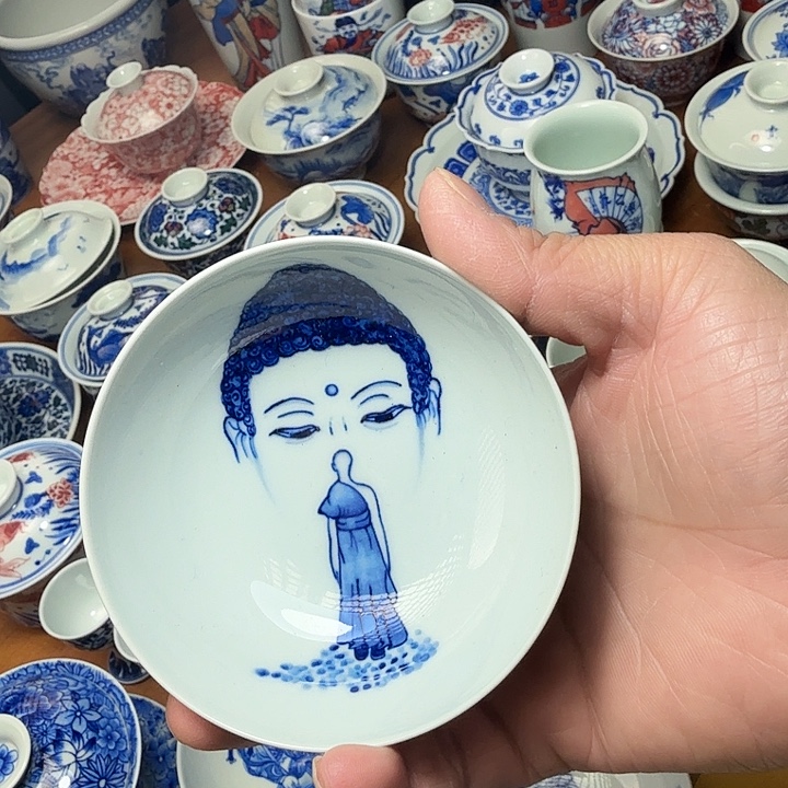 手绘问佛普洱杯福利款