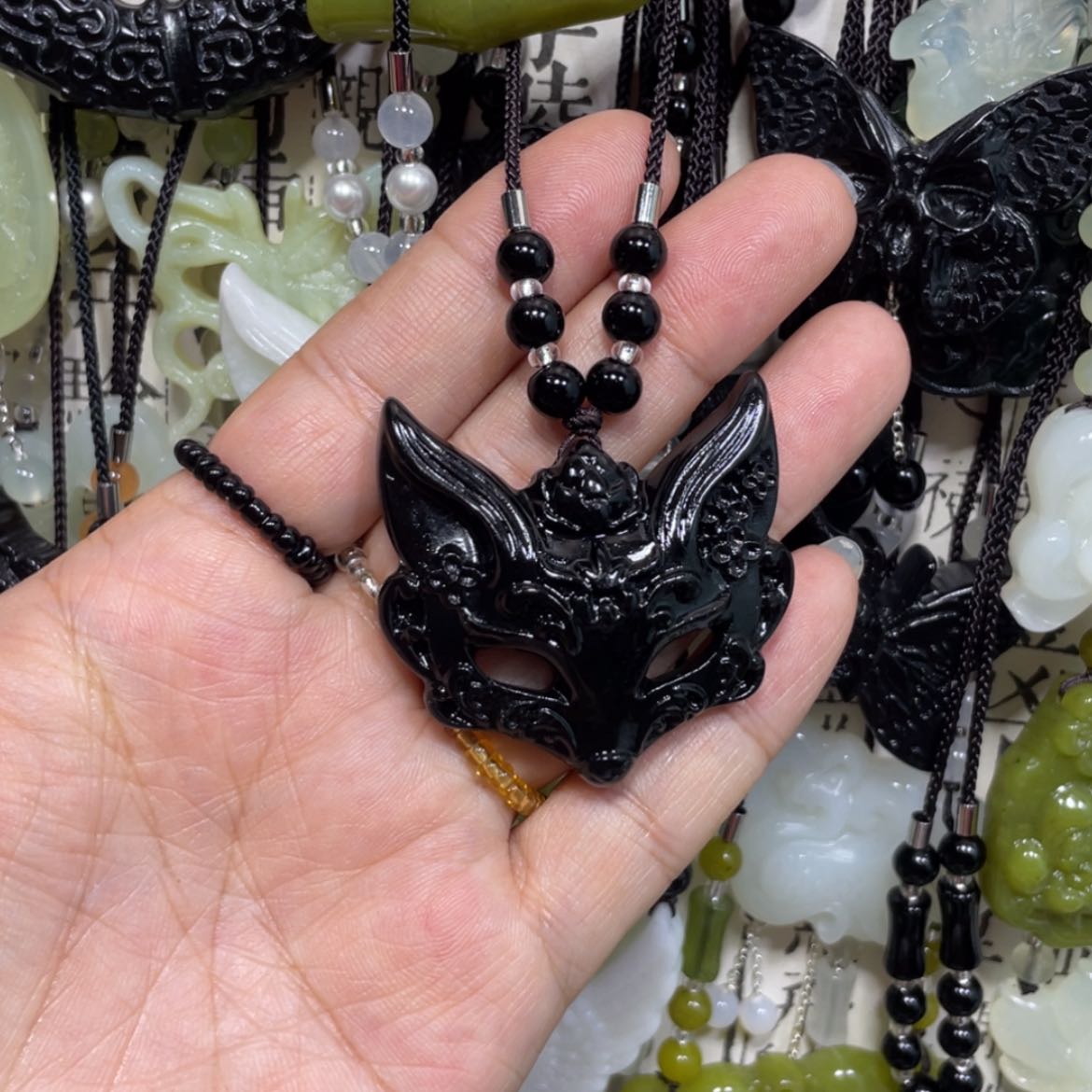 【闪购商品】岫玉颈饰未镶嵌36吊坠