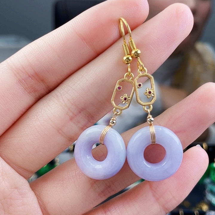 翡翠耳饰未镶嵌饰品