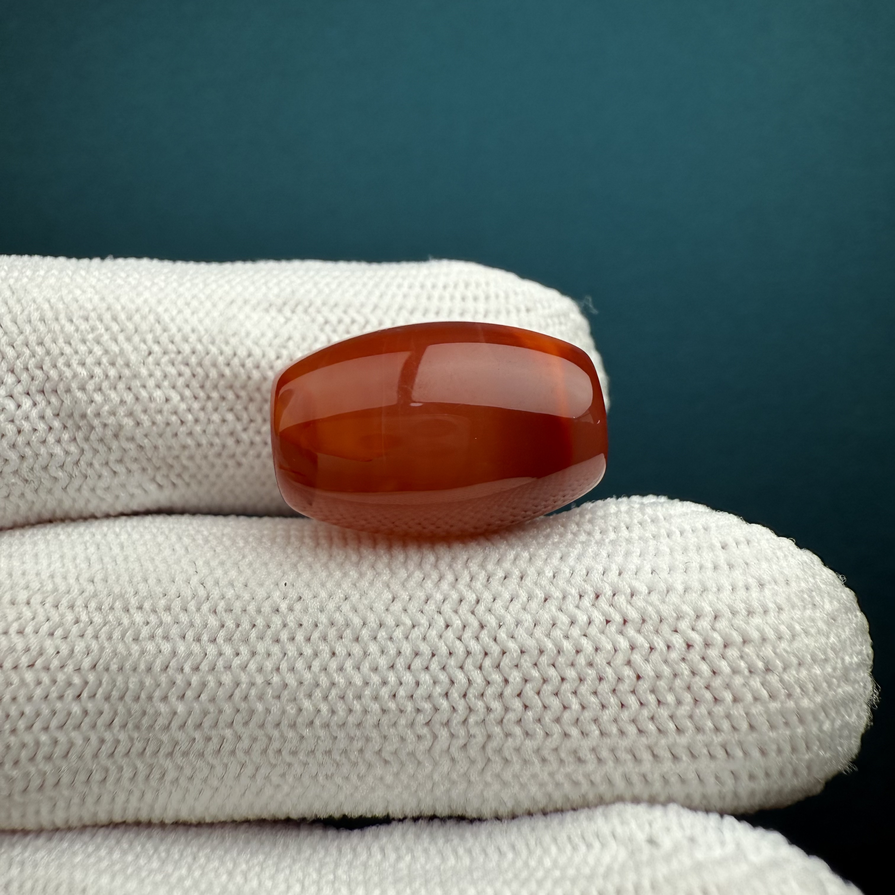 P1685天然南红 桶珠12.6*18.5mm支持复检假一罚十