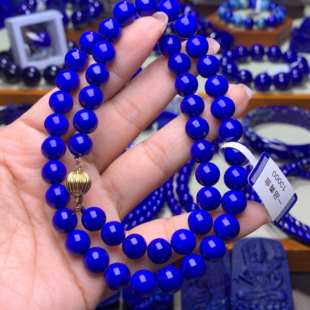 青金石颈饰未镶嵌8.8m