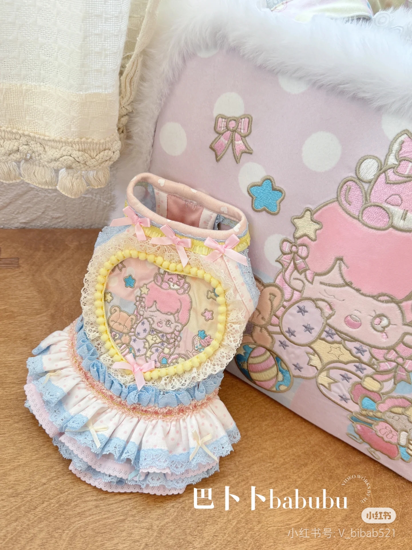 宫囍家挂脖连衣裙 宠物狗狗猫咪通用公主裙