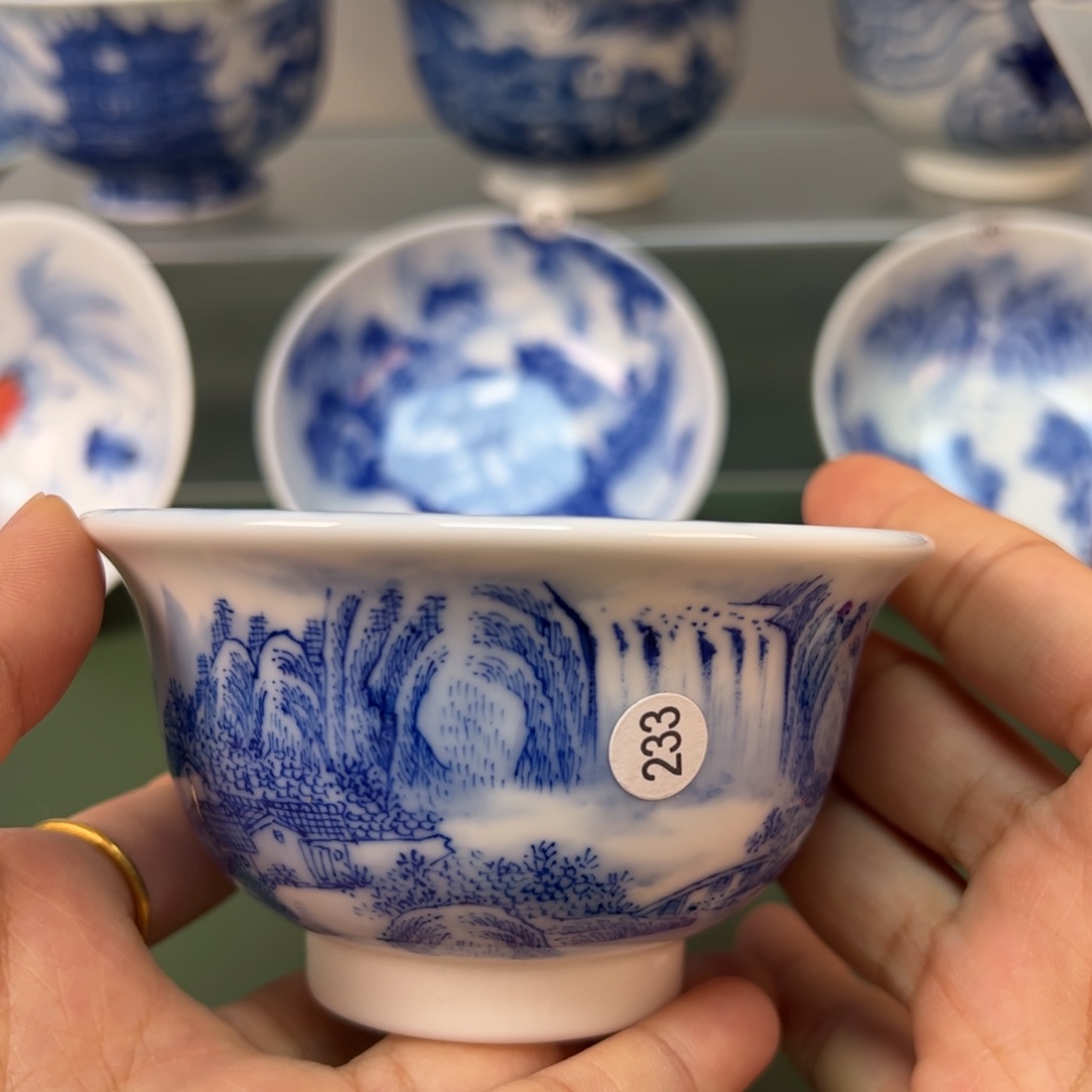 杯木木景德镇纯手绘茶具233