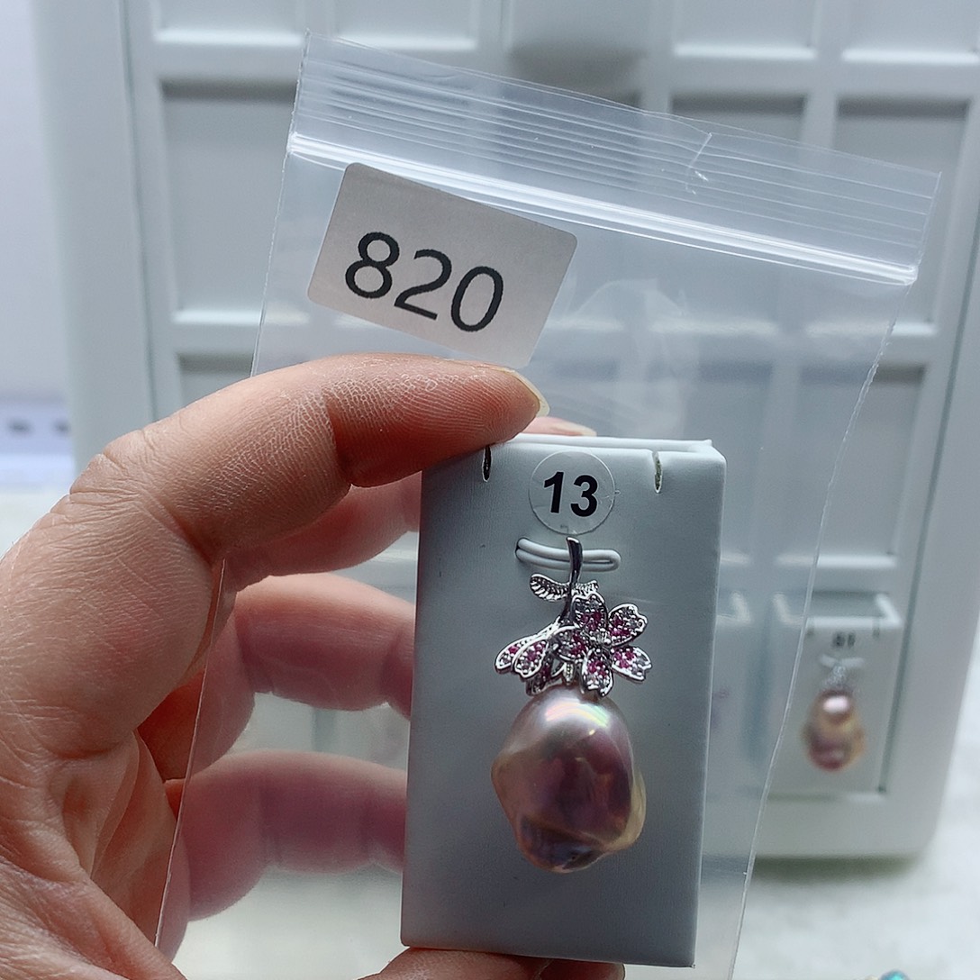 淡水珍珠吊坠(不含链)合金