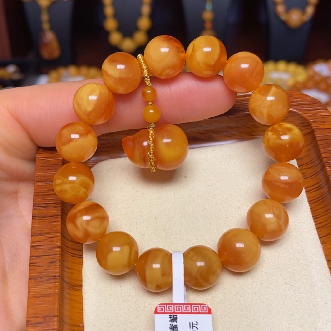 【闪购商品】蜜蜡手链未镶嵌手串