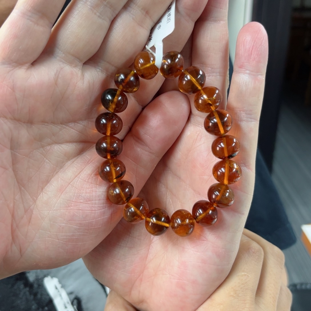 琥珀裸石未镶嵌13+金珀单圈