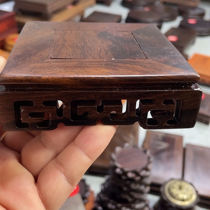 香榧木红木底座工艺品