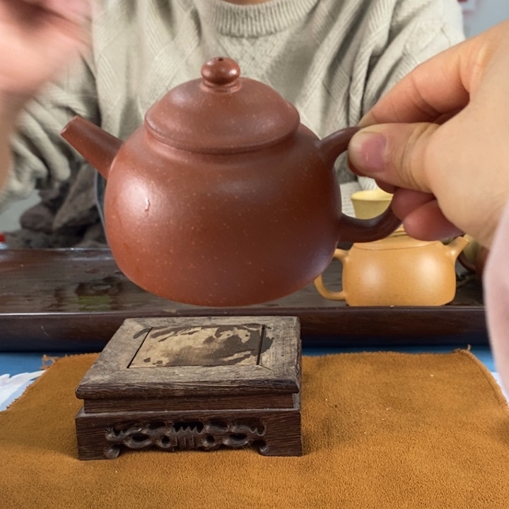 紫砂茶壶红降坡筑基150左右的容量