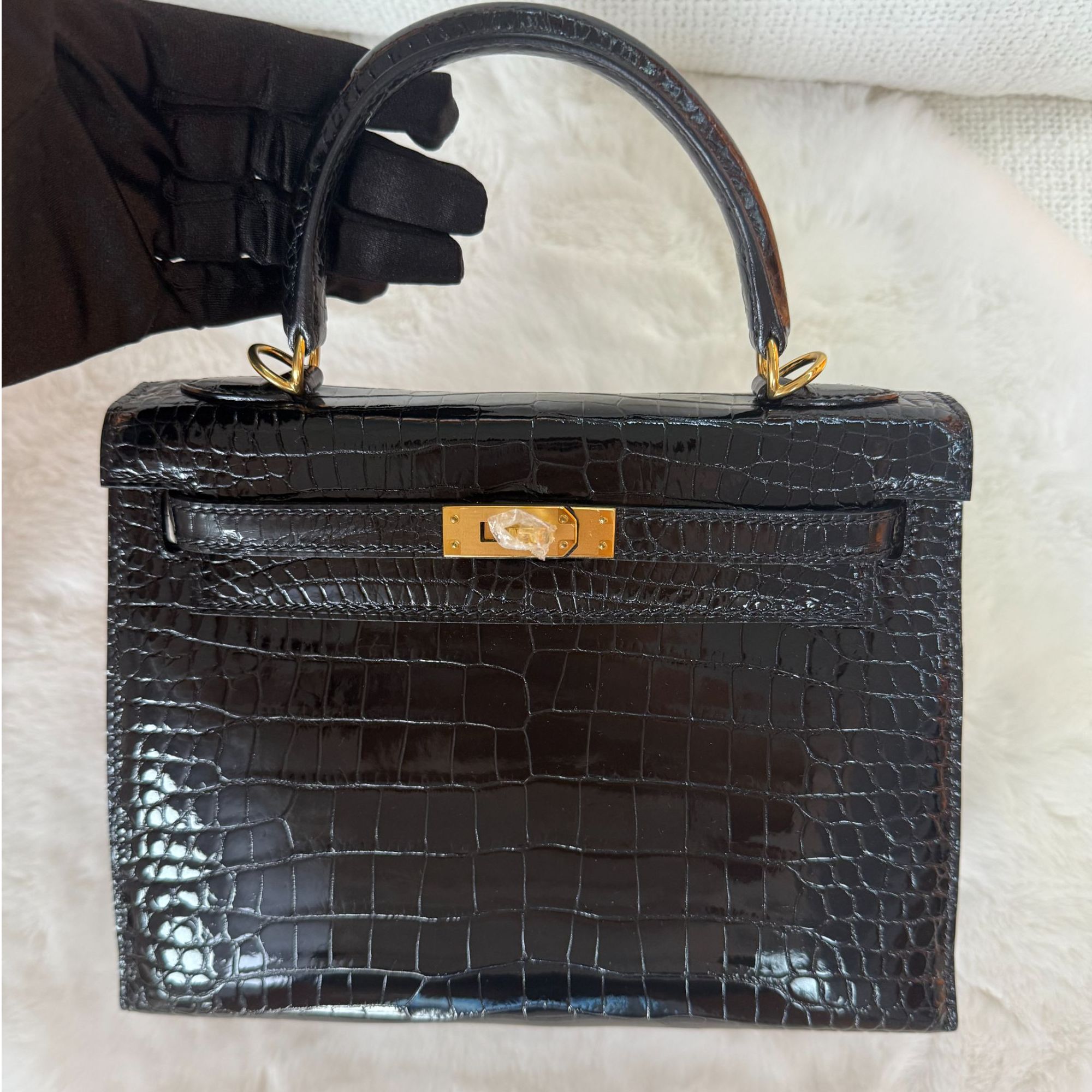 【Aimeisi私定】尼罗亮光凯25 纯手工稀有皮包