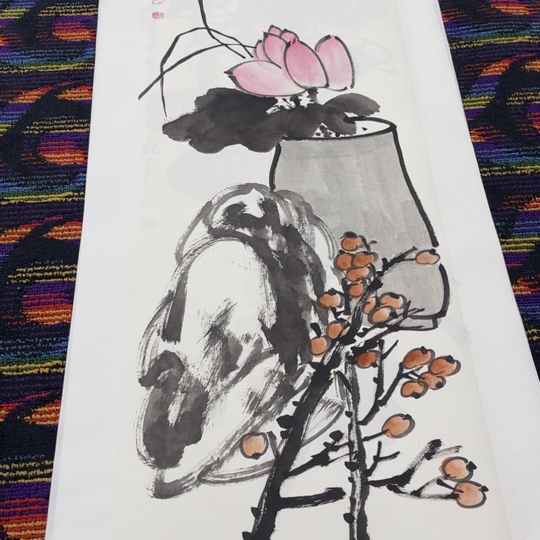 国画国画老师作品刘