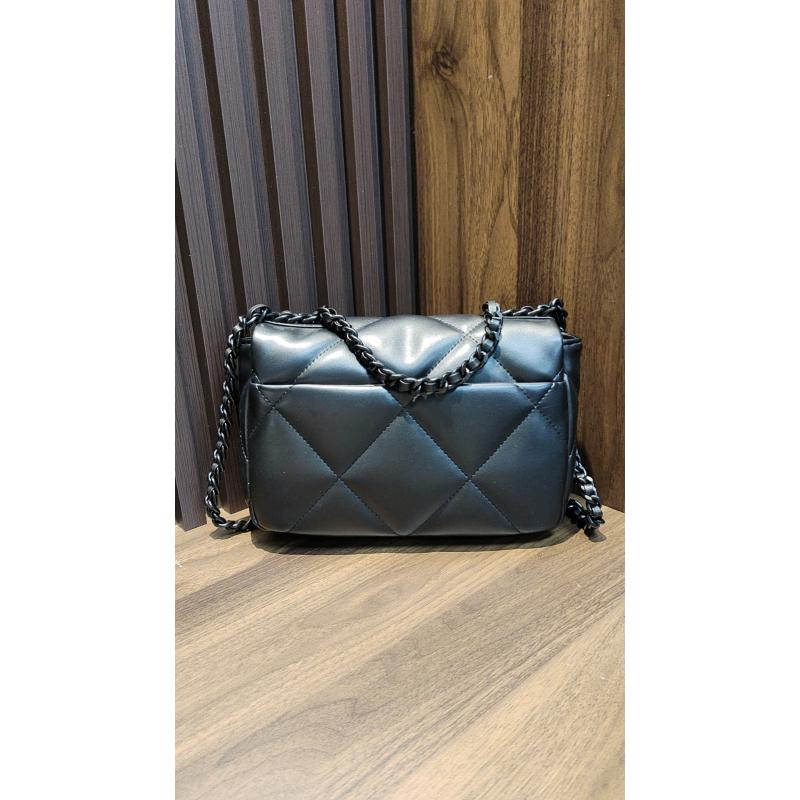 时尚潮流打造真皮女士19单手提包黑武士 10851 黑色19