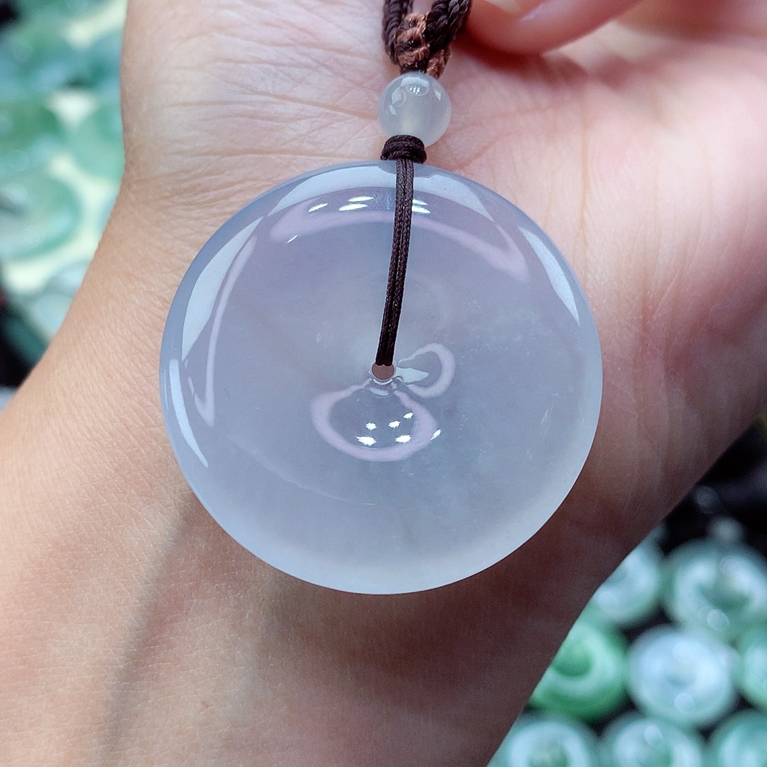 翡翠颈饰未镶嵌68尺寸34.4-6.3