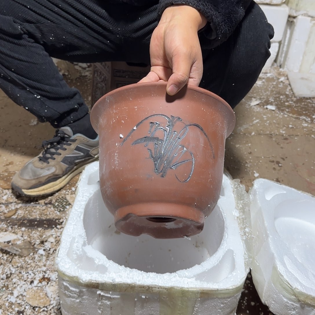 紫砂花盆口径20.15口径