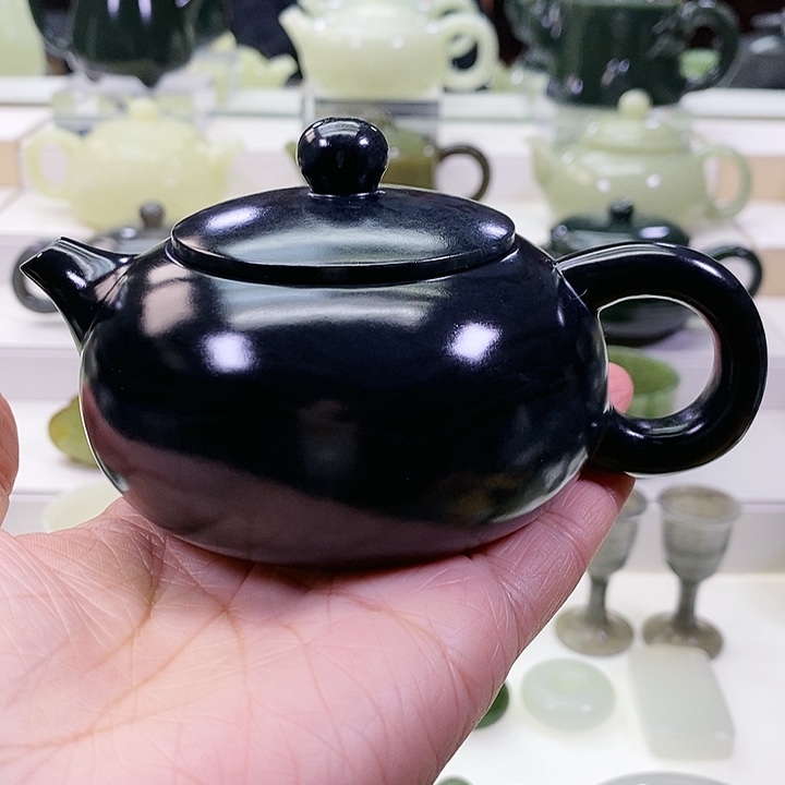 未镶嵌和田玉挂件木*?茶壶