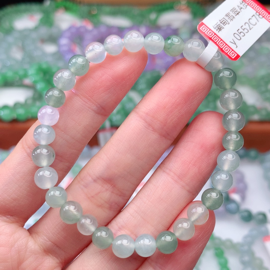 翡翠手链未镶嵌翡翠6mm