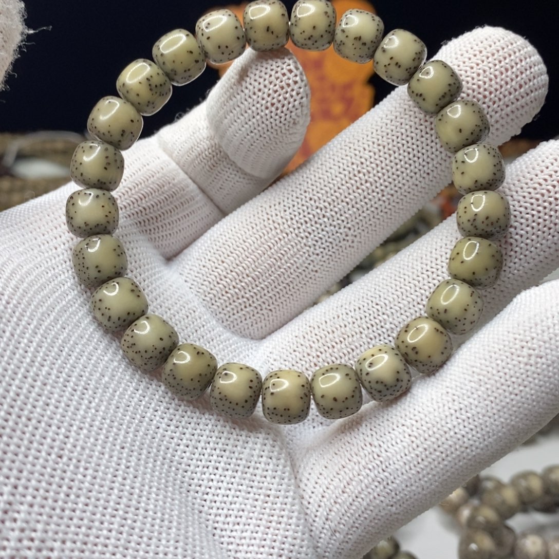 大***薯星月菩提手串星月菩提9x8双留白