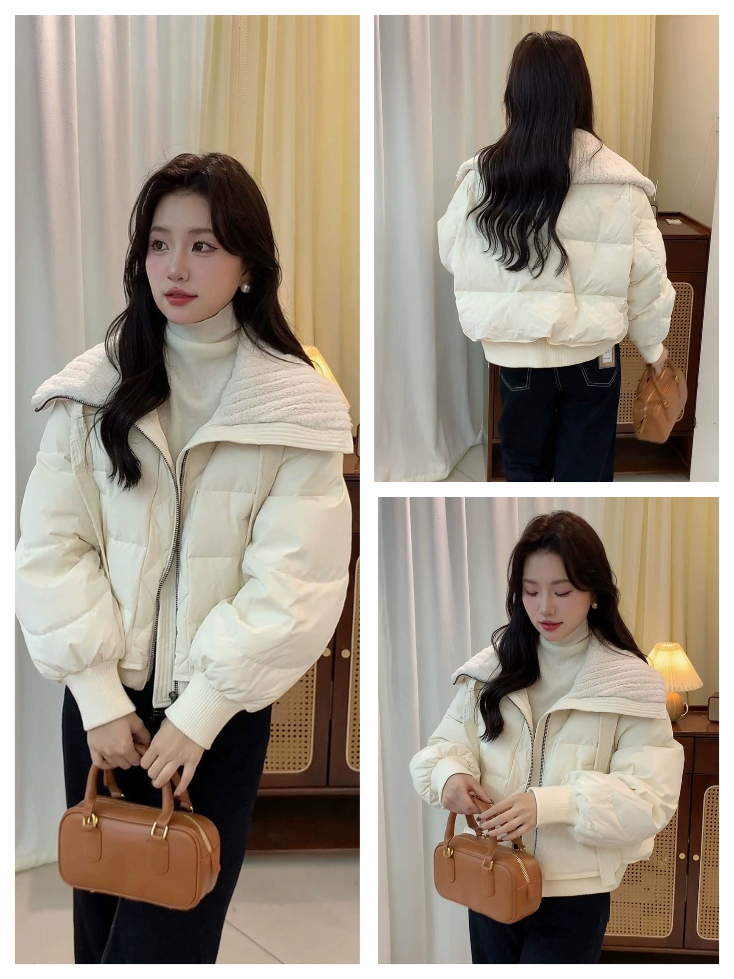 女款羽绒服 白鸭绒  分号款
