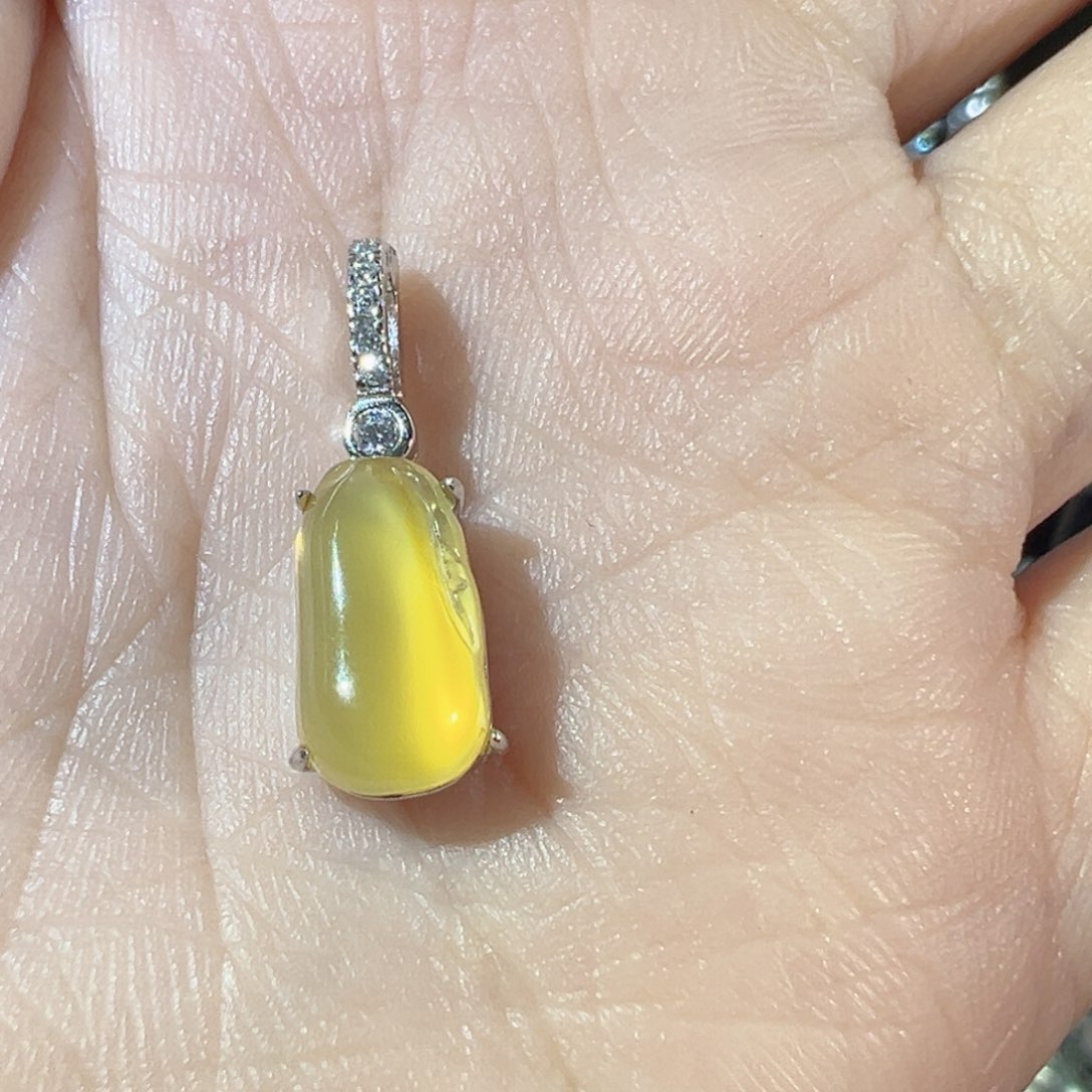 玛瑙/玉髓颈饰银S925镶嵌