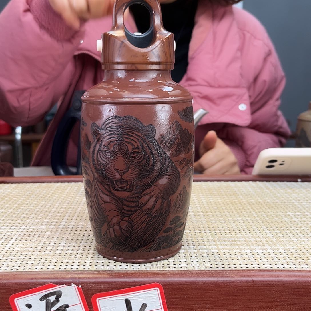 紫砂茶杯宜兴紫砂保温杯