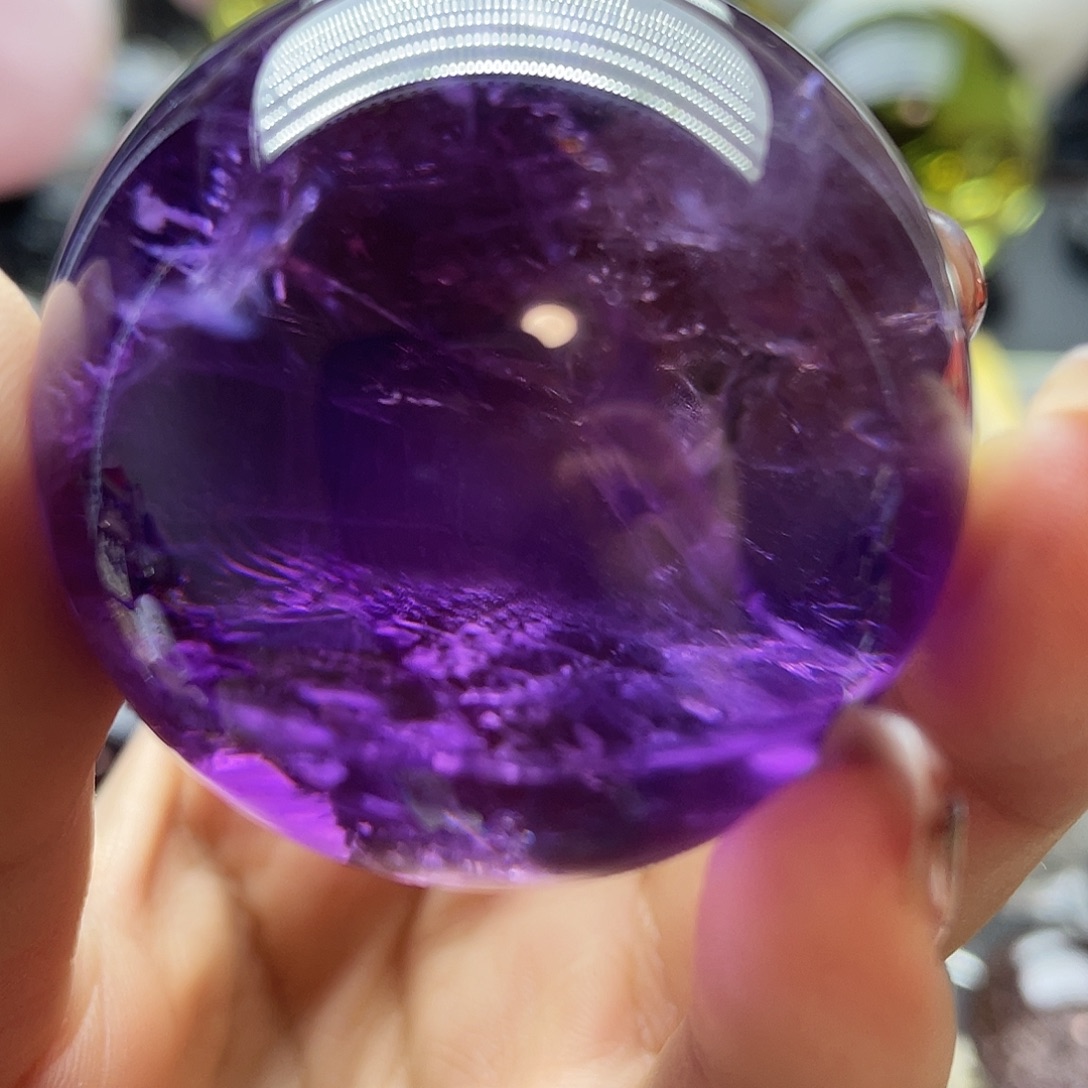 珠宝半成品紫晶未镶嵌B346水晶