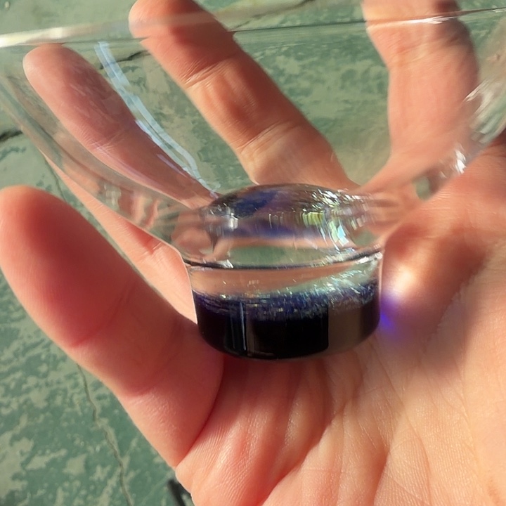 高硼硅玻璃无盖款蓝星空斗笠