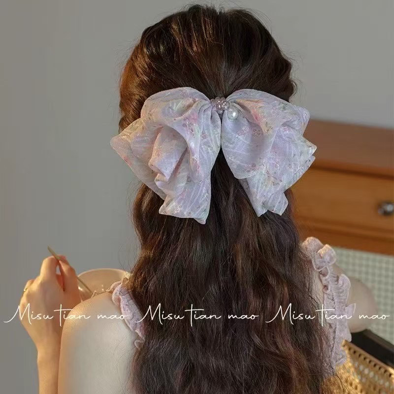 组合补差价链接高马尾抓夹后脑勺发夹法式气质半扎发