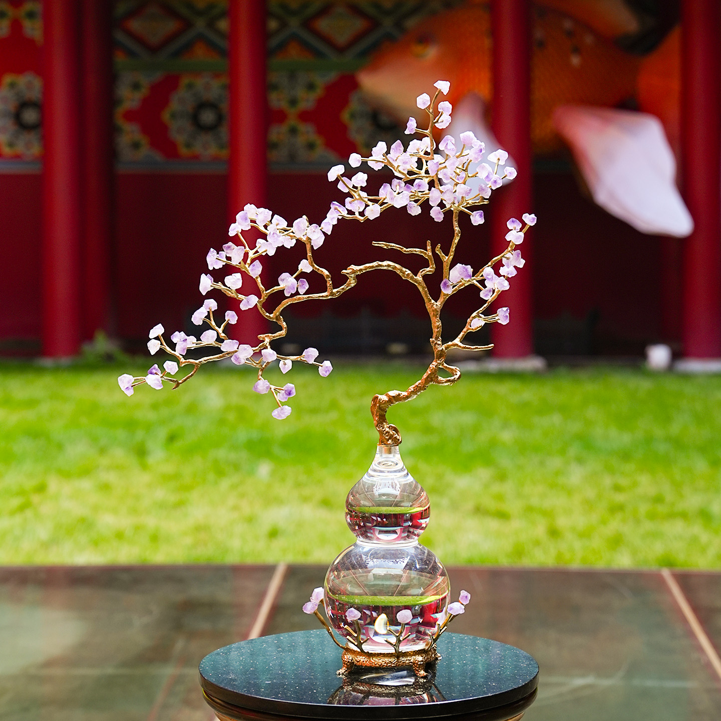 【本尼家】HY17现代轻奢装饰水晶葫芦家居客厅桌面饰品玄关摆件