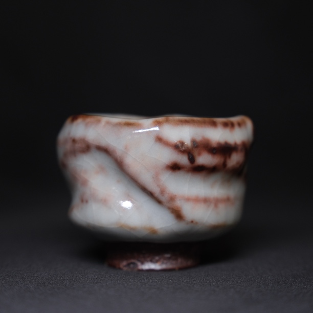 吴远中未名窑未名款志野小冠军杯容量50cc左右复古主人杯家用茶杯