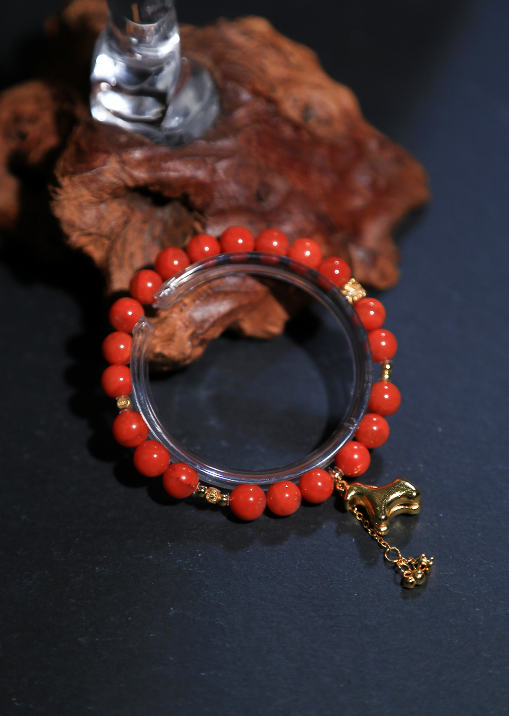 南红柿子红(S925银马上有钱)手链新年红本命年气质红（7m+)