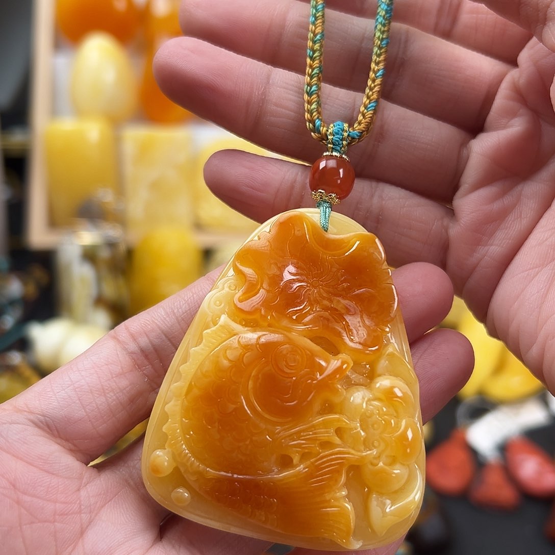 蜜蜡颈饰未镶嵌蜜蜡