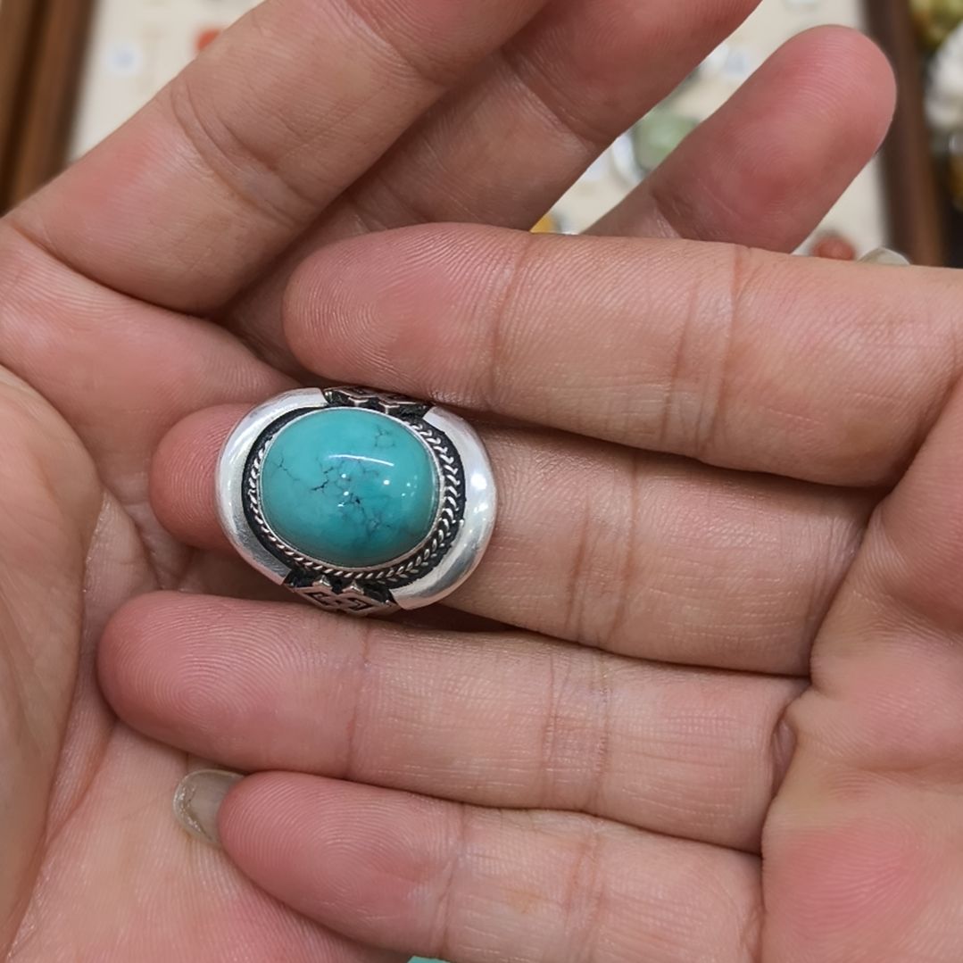 绿松石未镶嵌戒指