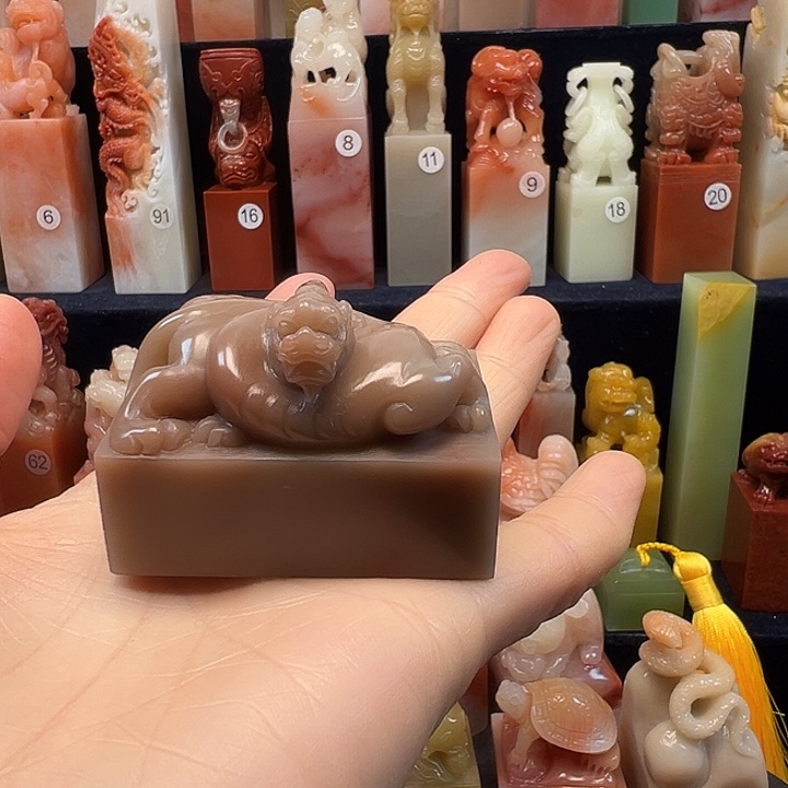 寿山石印石寿山石手工雕刻