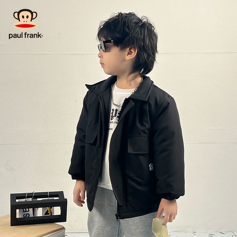508【品牌尾货】童装男童翻领儿童中大童棉服外套2024年秋冬保暖
